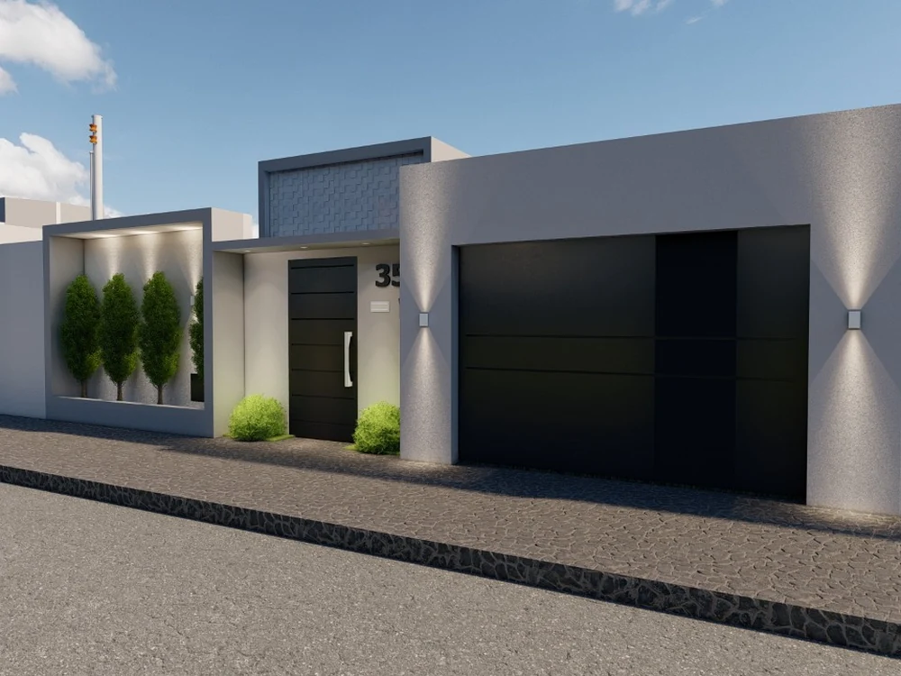 Casa térrea de 100 m² com garagem coberta